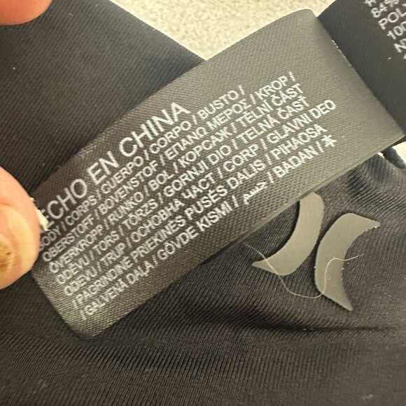 Hurley Womens Solid Cheeky Hipster Bikini Bottom Swimwear Black Size Large - Picture 9 of 11